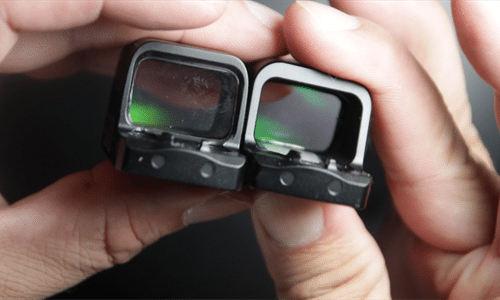 Osight K Green Dot Review 1 01 enclosed optics pair