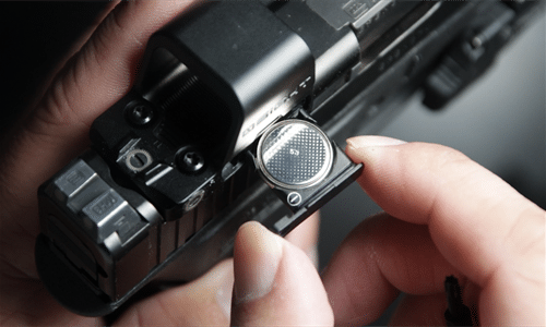 Osight K Green Dot Review 4 05 optic battery tray